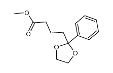 methyl 4-(2-phenyl-1,3-dioxolan-2-yl)butanoate结构式