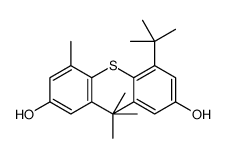 3-tert-butyl-4-(2-tert-butyl-4-hydroxy-6-methylphenyl)sulfanyl-5-methylphenol结构式