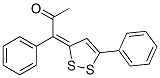 1-Phenyl-1-(5-phenyl-3H-1,2-dithiol-3-ylidene)-2-propanone结构式