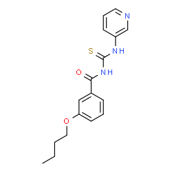 3-butoxy-N-(pyridin-3-ylcarbamothioyl)benzamide结构式