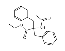 2-acetylamino-2-benzyl-3-phenyl-propionic acid ethyl ester Structure