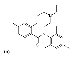 N-[2-(diethylamino)ethyl]-2,4,6-trimethyl-N-(2,4,6-trimethylphenyl)benzamide,hydrochloride结构式