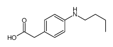 2-[4-(butylamino)phenyl]acetic acid Structure