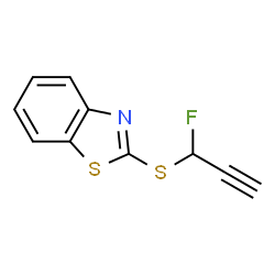 Benzothiazole, 2-[(1-fluoro-2-propynyl)thio]- (9CI) structure