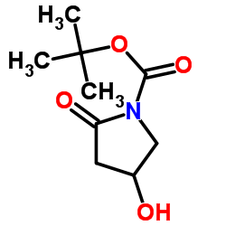 4-羟基-N-BOC-2-氧代脯氨酸结构式