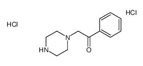 1-苯基-2-哌嗪-1-盐酮二盐酸盐结构式
