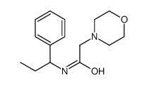 2-morpholin-4-yl-N-(1-phenylpropyl)acetamide结构式