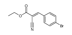 ethyl 3-(4-bromophenyl)-2-cyanoacrylate结构式