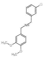 1-(3-chlorophenyl)-N-[(3,4-dimethoxyphenyl)methyl]methanamine Structure