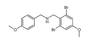 (2,6-Dibromo-4-methoxy-benzyl)-(4-methoxy-benzyl)-amine Structure