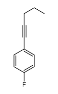 1-fluoro-4-pent-1-ynylbenzene结构式