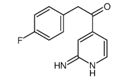 1-(2-氨基吡啶-4-基)-2-(4-氟苯基)-乙酮结构式