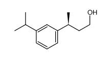 (S)-3-(3-isopropylphenyl)butan-1-ol结构式