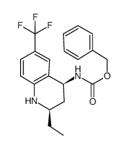 (2R,4S)-(2-ethyl-6-trifluoromethyl-1,2,3,4-tetrahydroquinolin-4-yl)carbamic acid benzyl ester Structure