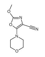 2-methoxy-5-morpholino-1,3-oxazole-4-carbonitrile结构式