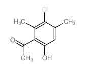 Ethanone,1-(3-chloro-6-hydroxy-2,4-dimethylphenyl)-结构式