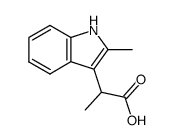 1H-Indole-3-aceticacid,-alpha-,2-dimethyl-(9CI)结构式