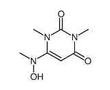 6-(hydroxy(methyl)amino)-1,3-dimethylpyrimidine-2,4(1H,3H)-dione Structure