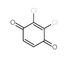 2,3-Dichloro-2,5-cyclohexa-diene-1,4-dione Structure