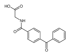2-[(4-benzoylbenzoyl)amino]acetic acid结构式