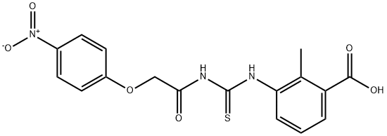 2-methyl-3-[[[[(4-nitrophenoxy)acetyl]amino]thioxomethyl]amino]-benzoic acid picture