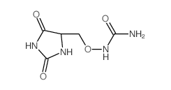 N-((2,5-dioxo-4-imidazolidinyl)methoxy)urea Structure