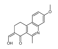 3-Methoxy-6-methyl-7-oxo-8-hydroxymethylen-7,8,9,10-tetrahydrophenanthridin结构式