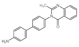 4(3H)-Quinazolinone, 3-(4'-amino[1,1'-biphenyl]-4-yl)-2-methyl- Structure