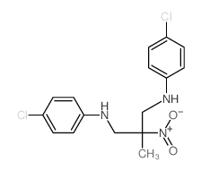 N,N-bis(4-chlorophenyl)-2-methyl-2-nitro-propane-1,3-diamine结构式