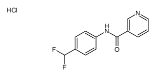 N-[4-(difluoromethyl)phenyl]pyridine-3-carboxamide,hydrochloride Structure