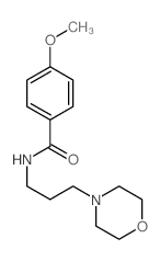 4-Methoxy-N-(3-(4-morpholinyl)propyl)benzamide structure