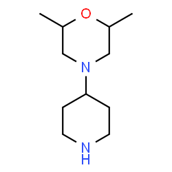 Morpholine, 2,6-dimethyl-4-(4-piperidinyl)- (9CI)结构式