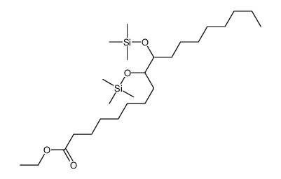 9,10-Bis[(trimethylsilyl)oxy]octadecanoic acid ethyl ester结构式