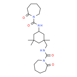 hexahydro-N-[3-[[[(hexahydro-2-oxo-1H-azepin-1-yl)carbonyl]amino]methyl]-3,5,5-trimethylcyclohexyl]-2-oxo-1H-azepine-1-carboxamide结构式
