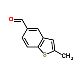 2-Methyl-1-benzothiophene-5-carbaldehyde结构式