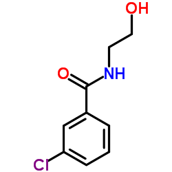 3-CHLORO-N-(2-HYDROXY-ETHYL)-BENZAMIDE structure