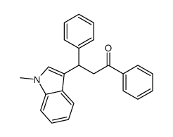 3-(1-methylindol-3-yl)-1,3-diphenylpropan-1-one Structure