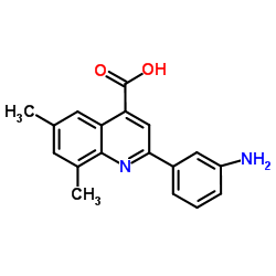 2-(3-Aminophenyl)-6,8-dimethyl-4-quinolinecarboxylic acid Structure
