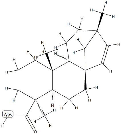 (5α,8β,9α,10β,13S)-13-Methyl-17-norkaur-15-en-19-oic acid Structure