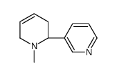 3-[(2S)-1-methyl-3,6-dihydro-2H-pyridin-2-yl]pyridine结构式