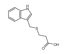 indol-3-ylmethylthio-β-propionic acid Structure