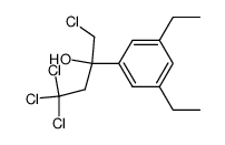 α-(chloromethyl)-3,5-diethyl-α-(2,2,2-trichloroethyl)benzenemethanol结构式