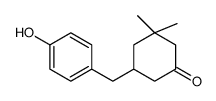 5-[(4-hydroxyphenyl)methyl]-3,3-dimethylcyclohexan-1-one Structure