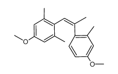 (Z)-4,4'-Dimethoxy-2,2',6,α'-tetramethylstilben Structure