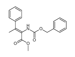 (Z)-2-Benzyloxycarbonylamino-3-phenyl-but-2-enoic acid methyl ester Structure