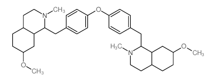 7-methoxy-1-[[4-[4-[(7-methoxy-2-methyl-3,4,4a,5,6,7,8,8a-octahydro-1H-isoquinolin-1-yl)methyl]cyclohexyl]oxycyclohexyl]methyl]-2-methyl-1H-isoquinoline Structure