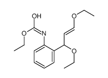 ethyl N-[2-(1,3-diethoxyprop-2-enyl)phenyl]carbamate结构式