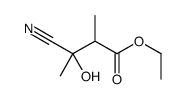 ethyl 3-cyano-3-hydroxy-2-methylbutanoate Structure