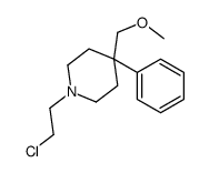 1-(2-chloroethyl)-4-(methoxymethyl)-4-phenylpiperidine结构式