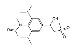 2',6'-bis(dimethylamino)-4'-[1-hydroxy-2-(methylsulfonyl)ethyl]-N-methylacetanilide Structure